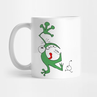 Alien being chase by Monster Mug